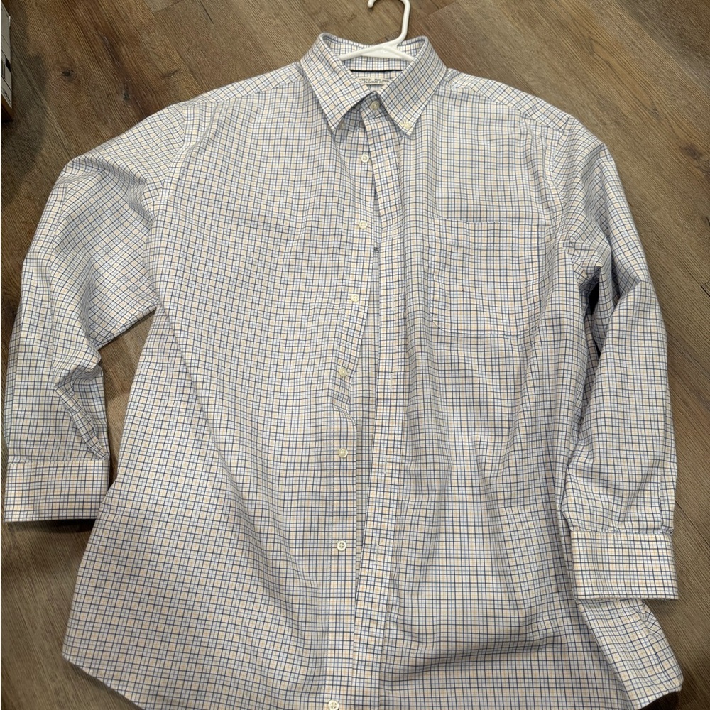 Jos. A. Bank Men's Blue Checkered Shirt